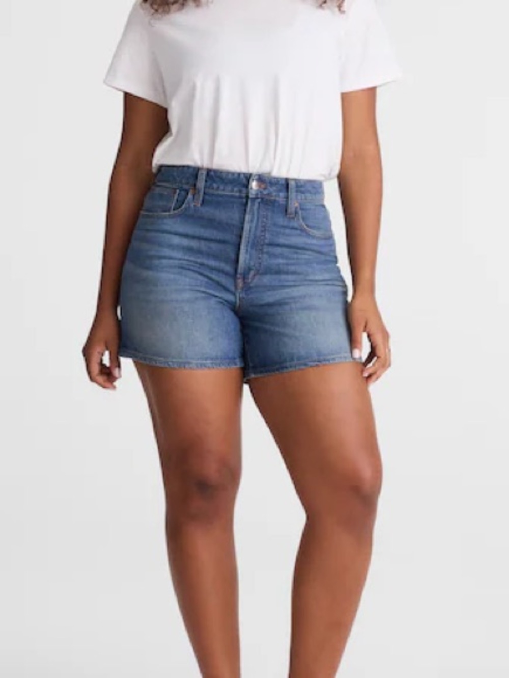 Madewell The Perfect Curvey Mid Length Denim Shorts 29